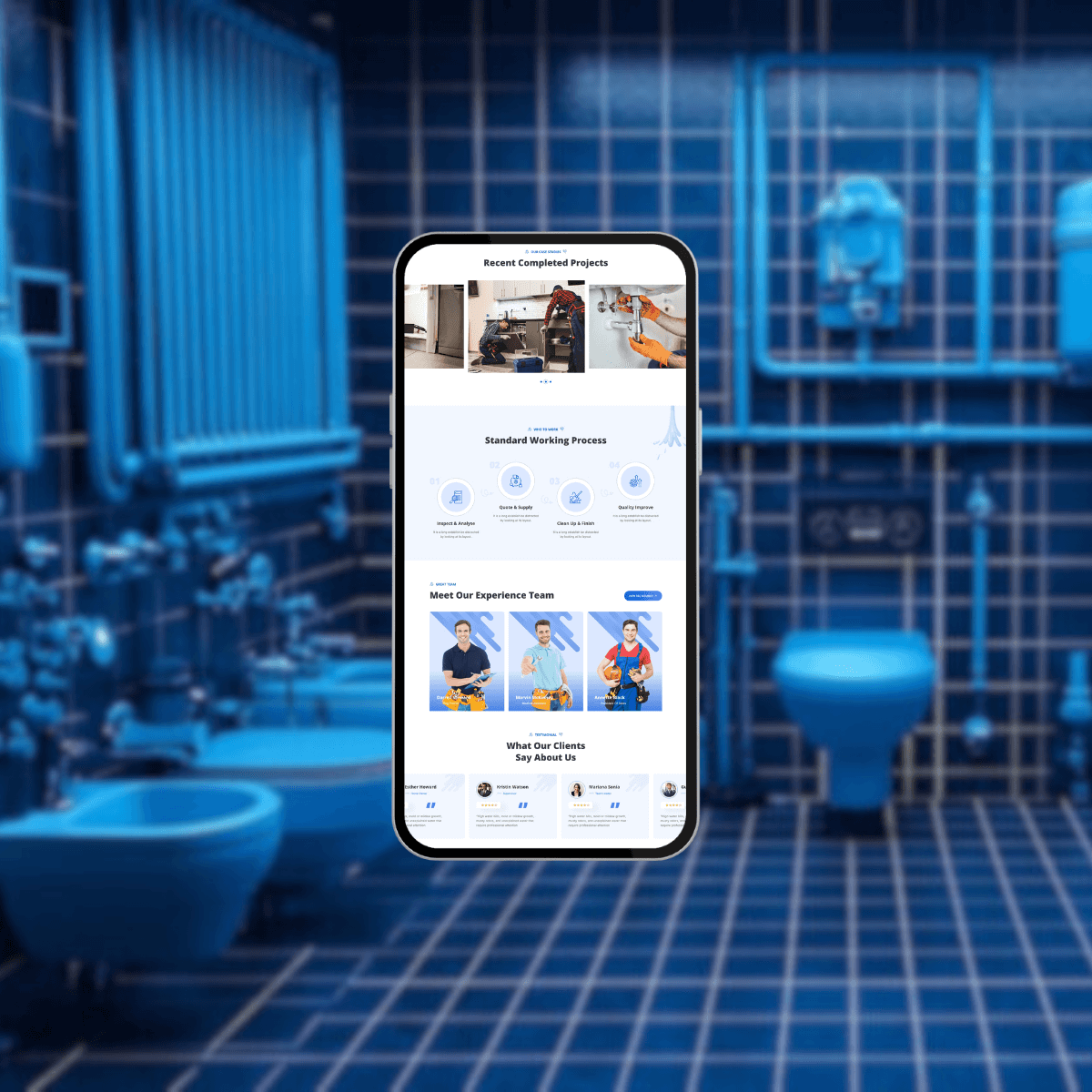 Plumbing Website Preview