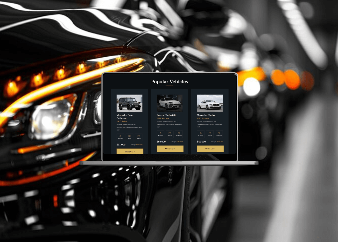 Auto Dealer Website Preview